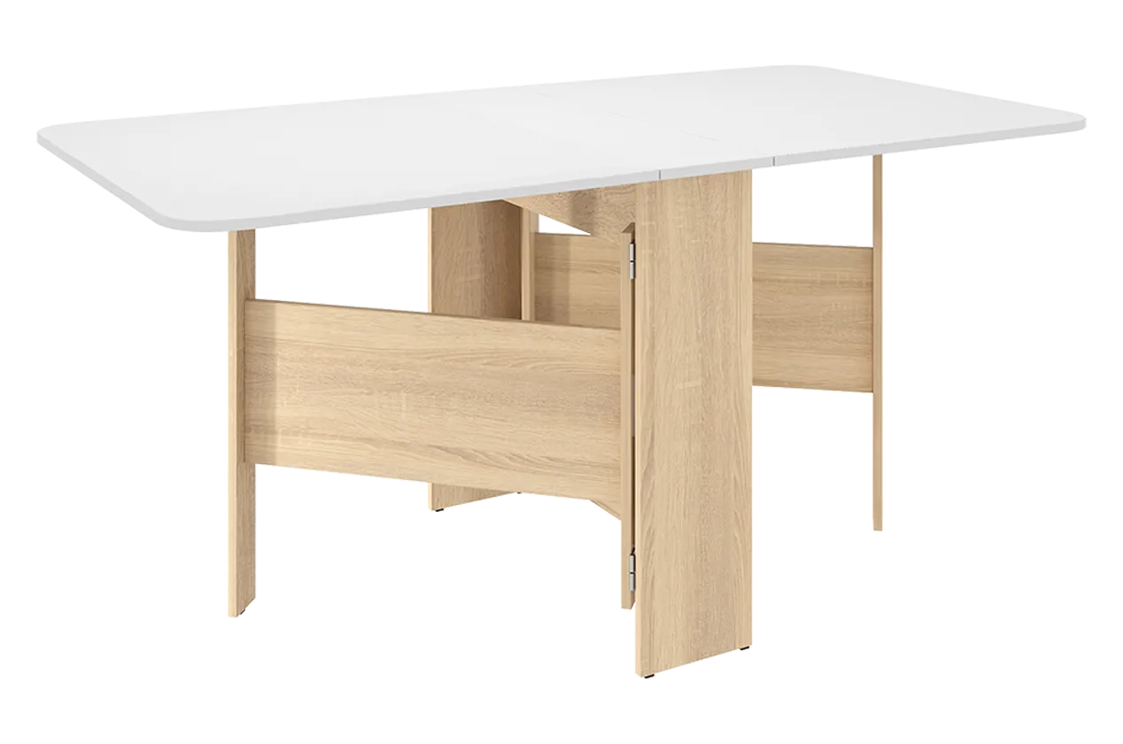 Стол-книжка раскладной Мечта 2 (дуб сонома/белый) в Покачах - pokachi.mebel-tymen.ru | фото