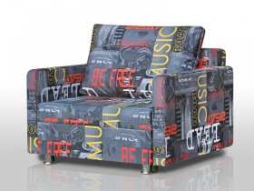 Кресло-кровать Реал 80 с подлокотниками мьюзик в Покачах - pokachi.mebel-tymen.ru | фото