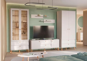 АФИНА Гостиная №1, ЛДСП Кашемир серый в Покачах - pokachi.mebel-tymen.ru | фото