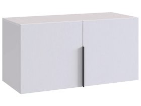 Антресоль двухдверная L800 Баско белое дерево в Покачах - pokachi.mebel-tymen.ru | фото