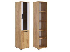 Стеллаж Лайт-2 дуб крафт золотой/белый в Покачах - pokachi.mebel-tymen.ru | фото