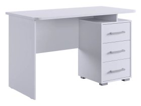 Стол компьютерный 1200 Лайт-2 белый/белый в Покачах - pokachi.mebel-tymen.ru | фото