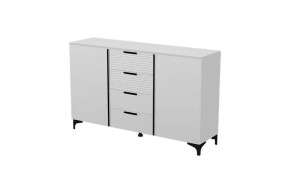 Брента Комод 4 ящика 2 двери Белый в Покачах - pokachi.mebel-tymen.ru | фото