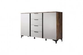 Брента Комод 4 ящика 2 двери Жемчуг в Покачах - pokachi.mebel-tymen.ru | фото