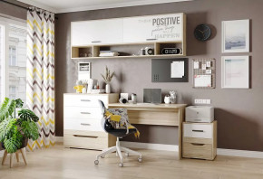 Детская Джуниор, набор №4, дуб сонома/белый в Покачах - pokachi.mebel-tymen.ru | фото