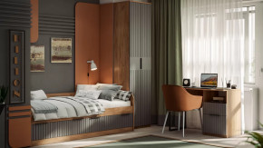 Детская «Хилтон» Дуб Крафт золотой, Графит матовый в Покачах - pokachi.mebel-tymen.ru | фото