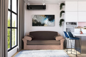 Диван-кровать "Рик-1400" каппучино/пудра в Покачах - pokachi.mebel-tymen.ru | фото