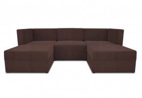 Диван модульный угловой Бергамо пять секций Dream Chocolate кат. 3 в Покачах - pokachi.mebel-tymen.ru | фото