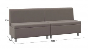 Диван прямой «Каир» ГН №3 Исп.2 Велюр Camaro 05 (мокко) в Покачах - pokachi.mebel-tymen.ru | фото