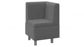 Диван угловой «Каир» Исп.2 Велюр Camaro 18 (серый) в Покачах - pokachi.mebel-tymen.ru | фото