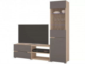 Гостиная Анталия 1 Сонома-Графит софт в Покачах - pokachi.mebel-tymen.ru | фото