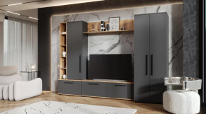 Гостиная Леванте Дуб Вотан/Графит в Покачах - pokachi.mebel-tymen.ru | фото