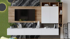 Гостиная «Порто» №6 Яблоня Беллуно, Белый софт в Покачах - pokachi.mebel-tymen.ru | фото