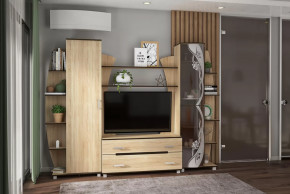 Гостиная Тиана-3 (Дуб Сонома) в Покачах - pokachi.mebel-tymen.ru | фото