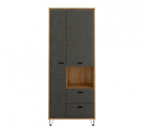 GRACE шкаф REG2D2S (Дуб наварра/Графит) в Покачах - pokachi.mebel-tymen.ru | фото