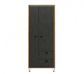 GRACE шкаф SZF2D2S (Дуб наварра/Графит) в Покачах - pokachi.mebel-tymen.ru | фото