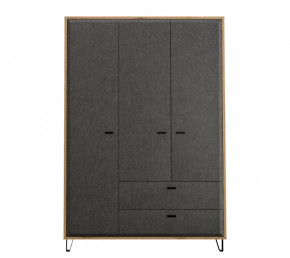 GRACE шкаф SZF3D2S (Дуб наварра/Графит) в Покачах - pokachi.mebel-tymen.ru | фото