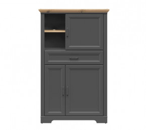 JASMIN шкаф REG3D1S (Графит/ Дуб артизан) в Покачах - pokachi.mebel-tymen.ru | фото