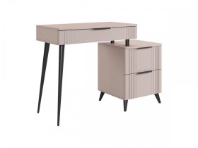 Туалетный столик (без зеркала) Катрин кашемир/фрапучино матовый в Покачах - pokachi.mebel-tymen.ru | фото