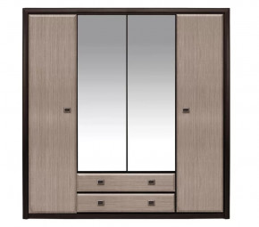 КОЕН шкаф с зеркалом SZF4D2S (Венге/Штрокс) в Покачах - pokachi.mebel-tymen.ru | фото