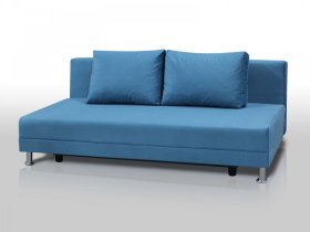 Диван Комфорт Лайт без подлокотников 2 подушки голубой в Покачах - pokachi.mebel-tymen.ru | фото