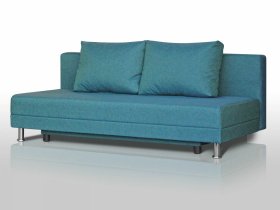 Диван Комфорт Лайт без подлокотников 2 подушки азур в Покачах - pokachi.mebel-tymen.ru | фото