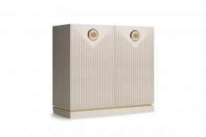 Комод 2-дверный "Капри" Сатин/Сатин в Покачах - pokachi.mebel-tymen.ru | фото