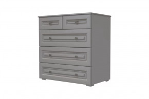 Комод 5 ящиков Олимп Серый шифер/Антрацит в Покачах - pokachi.mebel-tymen.ru | фото