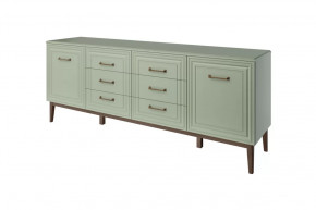 Комод 6 ящиков 2 двери Гориция Зелёный самшит в Покачах - pokachi.mebel-tymen.ru | фото