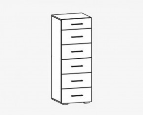 Комод 6 ящиков "Фиеста" №15 в Покачах - pokachi.mebel-tymen.ru | фото