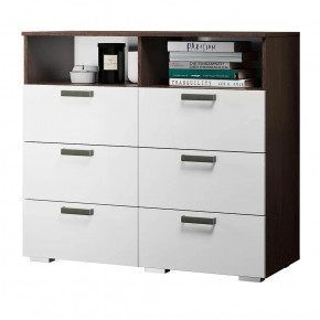 Комод Азаро венге/белый глянец в Покачах - pokachi.mebel-tymen.ru | фото