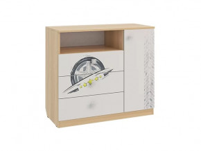 Комод Форсаж дуб сонома/белый в Покачах - pokachi.mebel-tymen.ru | фото