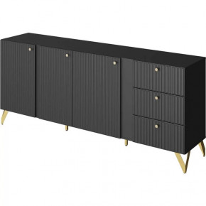 Комод КД-1 Reno Чёрный НК-мебель в Покачах - pokachi.mebel-tymen.ru | фото