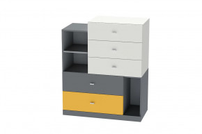 Комод Клео К-1, графит, миндаль, солнечный Диал в Покачах - pokachi.mebel-tymen.ru | фото