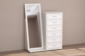 Комод Кэт-4, 6 ящиков с зеркалом Диал в Покачах - pokachi.mebel-tymen.ru | фото