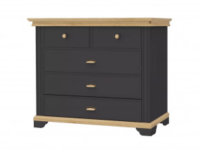 Комод Лиана-1 Дуб Крафт Золотой/Графит в Покачах - pokachi.mebel-tymen.ru | фото