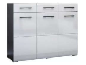 Комод Ненси Венге-Белый глянец в Покачах - pokachi.mebel-tymen.ru | фото