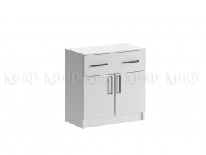 Комод с ящиком 2-мя дверьми Басямиф, белый в Покачах - pokachi.mebel-tymen.ru | фото