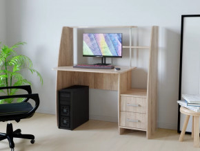 Компьютерный стол КЛ №6.2 Дуб баррик в Покачах - pokachi.mebel-tymen.ru | фото