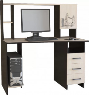 Компьютерный стол КЛ №6.4 Венге/Дуб молочный в Покачах - pokachi.mebel-tymen.ru | фото