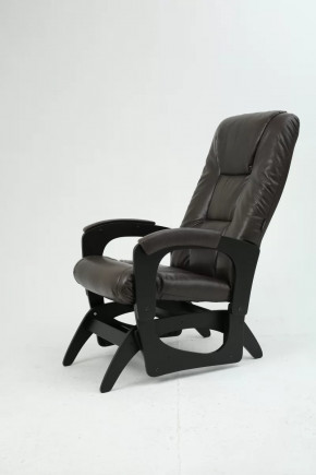 Кресло маятниковое Леон экокожа венге в Покачах - pokachi.mebel-tymen.ru | фото