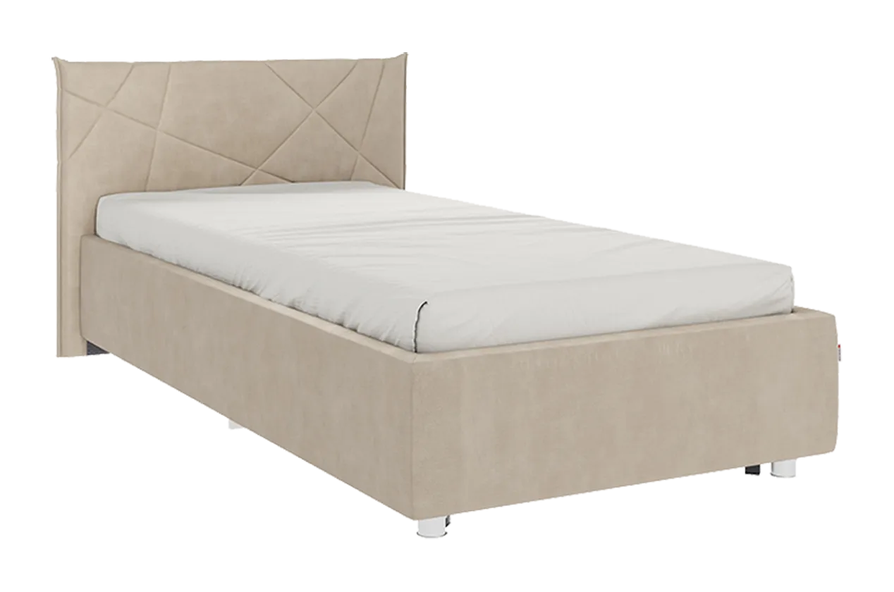 Кровать с основанием Бест 90х200 см капучино (велюр) в Покачах - pokachi.mebel-tymen.ru | фото