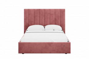 Кровать 1400 Ингрид 312 Велюр Ультра коралл в Покачах - pokachi.mebel-tymen.ru | фото