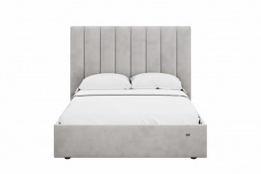 Кровать 1400 Ингрид 312 Велюр Ультра Смог в Покачах - pokachi.mebel-tymen.ru | фото