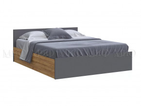 Кровать 1600 Басямиф, графит/дуб крафт в Покачах - pokachi.mebel-tymen.ru | фото