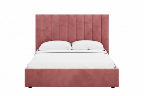 Кровать 1600 Ингрид 312 Велюр Ультра коралл в Покачах - pokachi.mebel-tymen.ru | фото