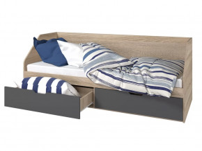 Кровать 800 2 ящика Анталия Графит в Покачах - pokachi.mebel-tymen.ru | фото