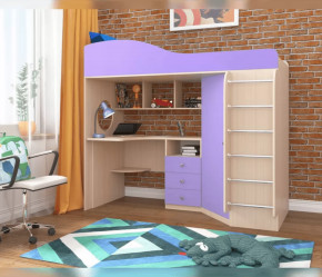 Кровать-чердак Кадет 1 с металлической лестницей Ярофф в Покачах - pokachi.mebel-tymen.ru | фото