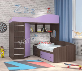 Кровать-чердак Кадет 2 с металлической лестницей Ярофф в Покачах - pokachi.mebel-tymen.ru | фото