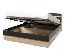 Кровать Ким с ПМ 1600 Графит софт, сонома в Покачах - pokachi.mebel-tymen.ru | фото